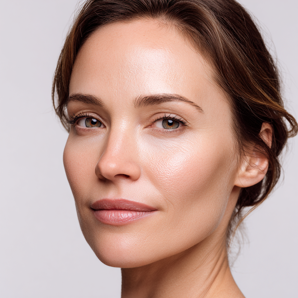 Forehead smoothing result